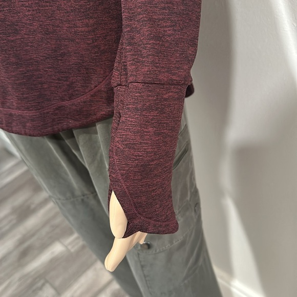 Athleta Top with thumb cutouts and hood - Picture 7 of 9